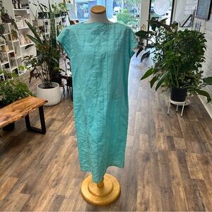 Vintage Guilliana Blue Short Sleeve Dress